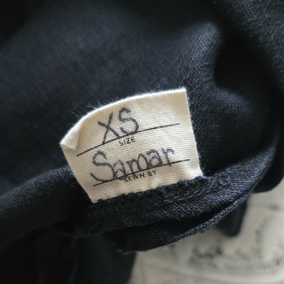 Elizabeth Suzann Black Linen Blouse - Picture 4 of 5